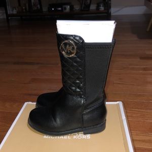 Michael Kors toddler black boots size 7